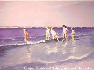 Young Ladies at the Beach